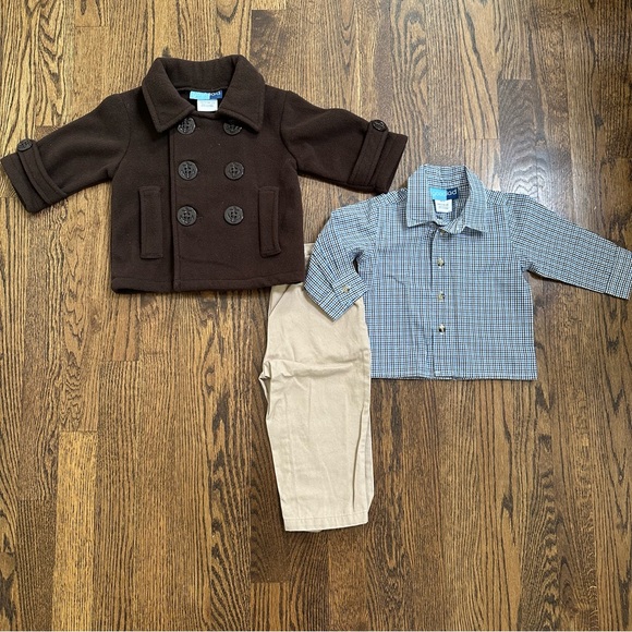 Good Lad Other - 3pc Boys Dress Outfit w/ Peacoat